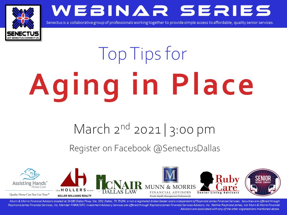 Top Tips for Aging in Place